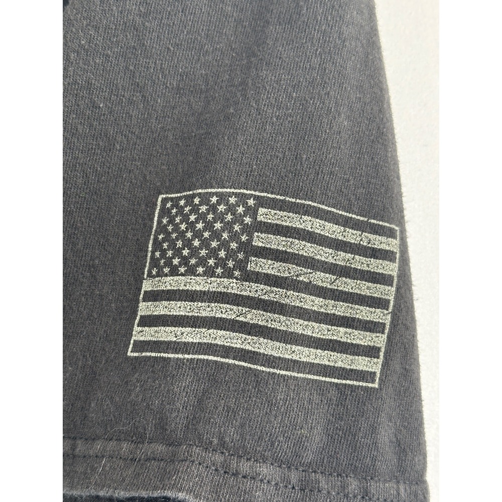 Buckwear Freedom Dog American Flag Graphic T Shirt Size 2XL Black Patriotic 1776 - Picture 5 of 10